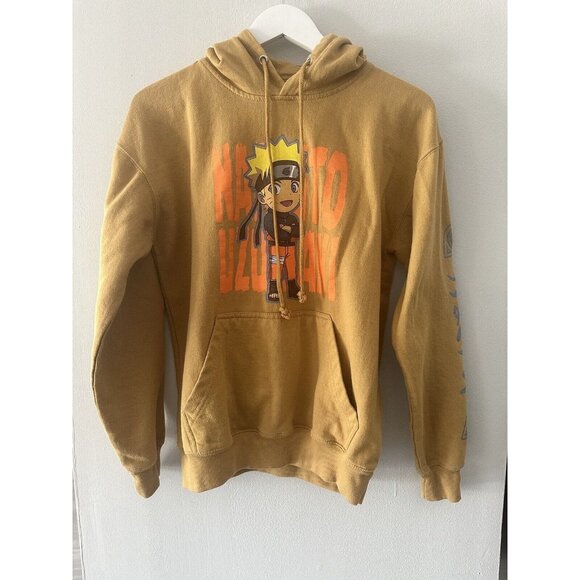 Naruto Shippuden Collection Kid Naruto Brown Pullover Hoodie Adult Size Small - Picture 1 of 6